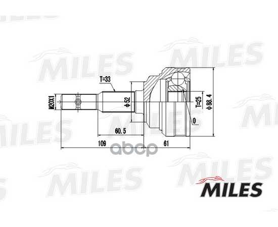 Купить ШРУС НАРУЖНЫЙ OPEL ASTRA/VECTRA 1.6-2.2 95-05 (С ABS) (GKN 302863) GA20350