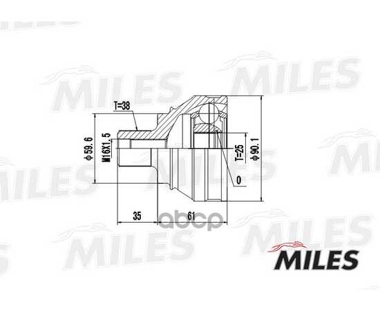 Купить ШРУС НАРУЖНЫЙ AUDI 100 1.8-2.4D 82-90 (GKN 302181) GA20002