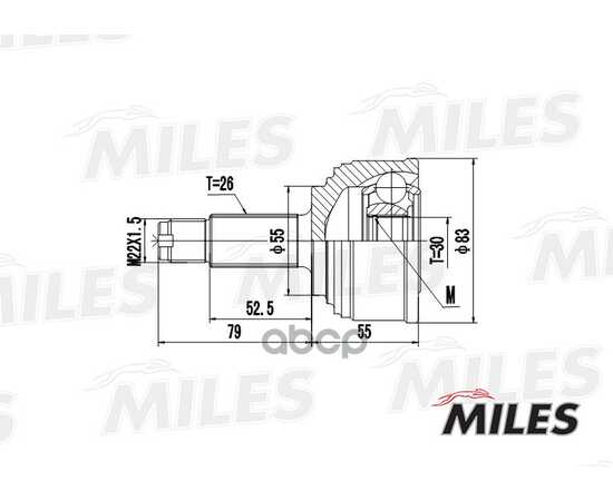 Купить ШРУС НАРУЖНЫЙ HONDA CIVIC 1.3-1.6 91-95 (GKN 301986) GA20138