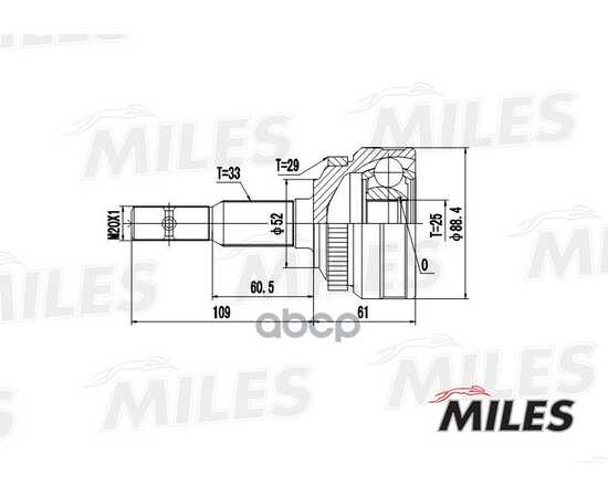 Купить ШРУС НАРУЖНЫЙ OPEL ASCONA/KADETT 1.6-2.0 81-91 (GKN 302169) GA20342