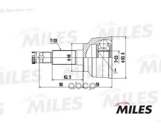 Купить ШРУС НАРУЖНЫЙ MAZDA 626 1.8/2.0 92-02 (GKN 302788) GA20227