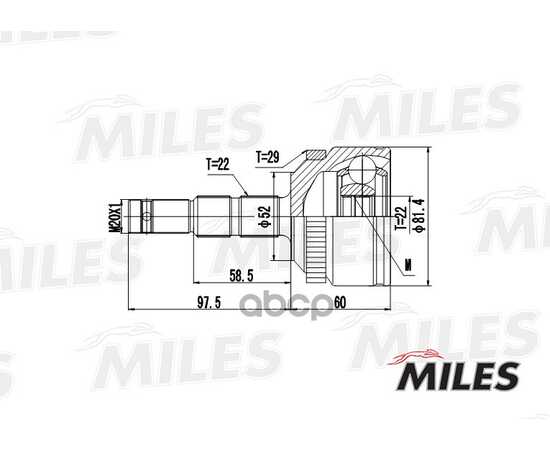 Купить ШРУС НАРУЖНЫЙ OPEL MERIVA 1.6 03- (С ABS) (GKN 304390) GA20362