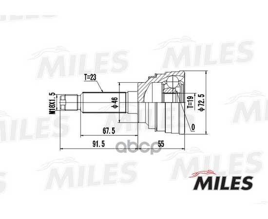 Купить ШРУС НАРУЖНЫЙ DAEWOO MATIZ 0.8 98- (GKN 303339) GA20079