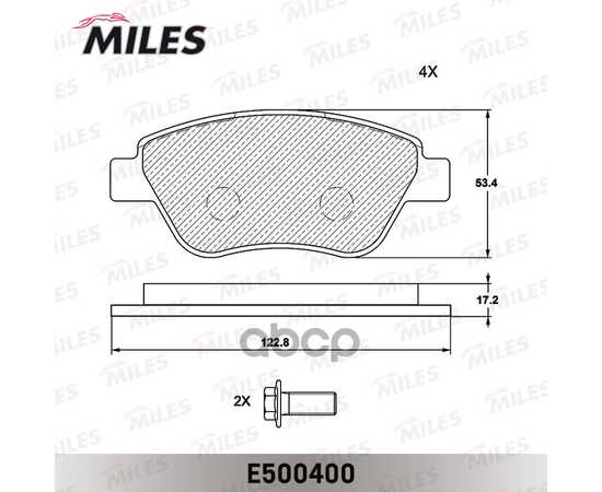 Купить КОЛОДКИ ТОРМОЗНЫЕ ПЕРЕДНИЕ (СМЕСЬ CERAMIC СЕРИЯ PRO) FIAT ALBEA 01-09 (TRW GDB1579) E500400