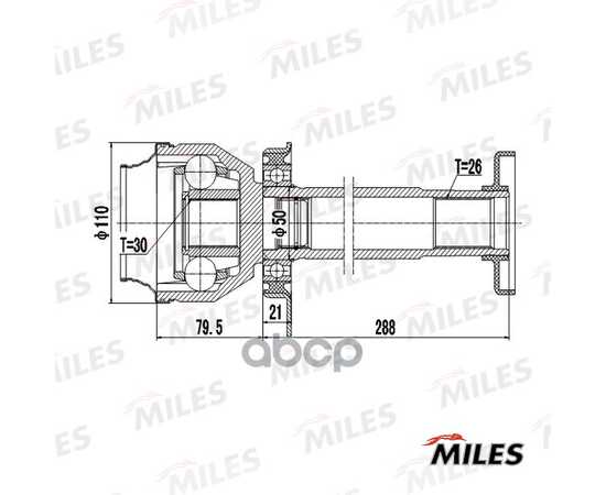 Купить ШРУС ВНУТРЕННИЙ ПРАВЫЙ VW T5 2.5TDI 2003- (GKN 304841) GA10042