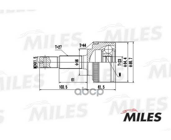 Купить ШРУС НАРУЖНЫЙ NISSAN PRIMERA 1.6/1.8 02- (GKN 305763) GA20312