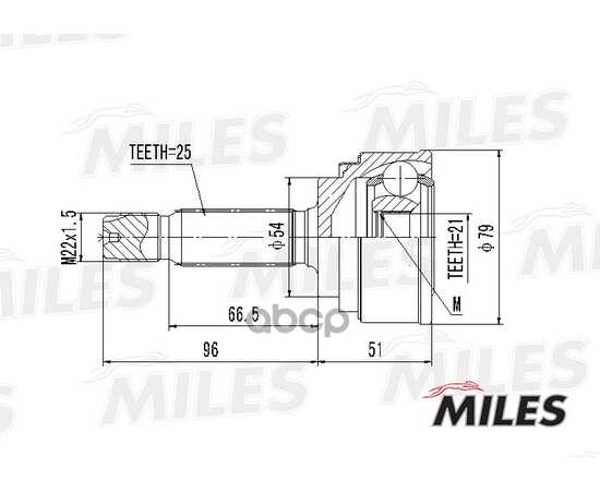 Купить ШРУС НАРУЖНЫЙ MITSUBISHI COLT 1.5-95-05 (С ABS) (GSP 839121) GA20256