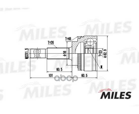 Купить ШРУС НАРУЖНЫЙ TOYOTA AVENSIS 1.8/2.0 97-01 (С ABS) (GKN 303894) GA20452