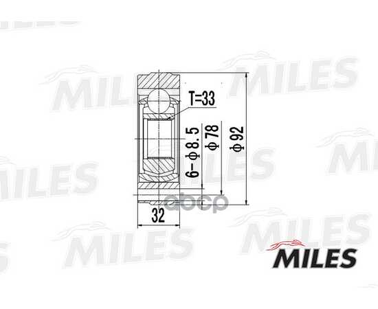 Купить ШРУС ВНУТРЕННИЙ VW G2/G3/POLO/CADDY/SEAT IBIZA 1.0-1.9D 83-99 (GKN 302229) GA10031