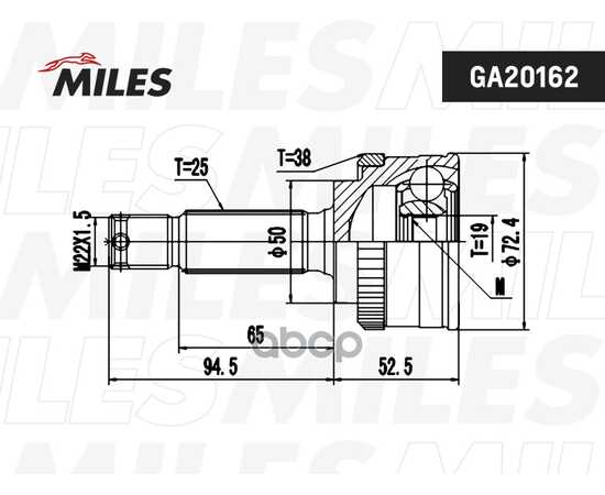 Купить ШРУС НАРУЖНЫЙ HYUNDAI ATOS 1.0/1.1 01- (С ABS) (SKF VKJA5648) GA20162