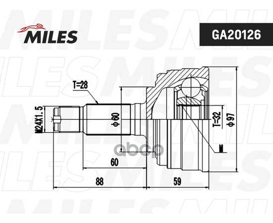 Купить ШРУС НАРУЖНЫЙ HONDA ACCORD 1.8/2.0 86-96 (GKN 302013) GA20126