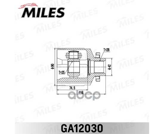 Купить ШРУС ВНУТРЕННИЙ ПРАВЫЙ KIA OPTIMA/MAGENTIS 09 (2009-) [GEN] GA12030