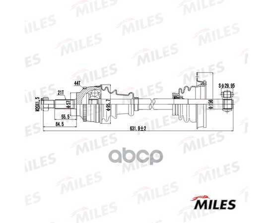 Купить ПРИВОД В СБОРЕ ЛЕВЫЙ RENAULT CLIO II/KANGOO 1.2-1.9DTI 97-09 С ABS МКПП (GKN 304689) GC01167