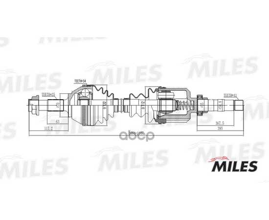 Купить ПРИВОД В СБОРЕ ПРАВЫЙ CITROEN JUMPER/FIAT DUCATO/PEUGEOT BOXER 1.9-2.8 94-02 (ABS) (GKN 303051) GC02147