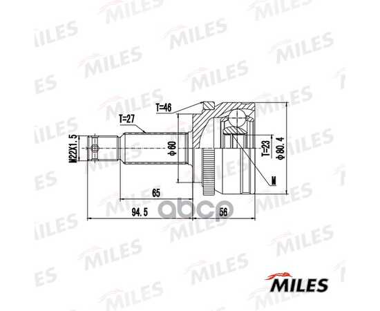 Купить ШРУС НАРУЖНЫЙ С ABS HYUNDAI I30/KIA CEED 2.0 06-12 (GKN 305005) GA20691