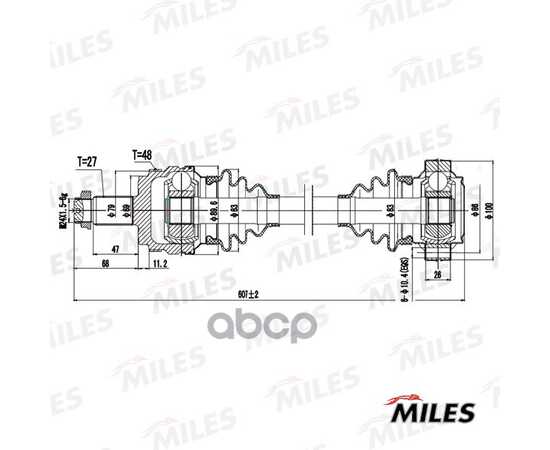 Купить ПРИВОД В СБОРЕ ЛЕВЫЙ BMW E90/E81/E87 1.8D-2.5 04- (GKN 304477) GC01024