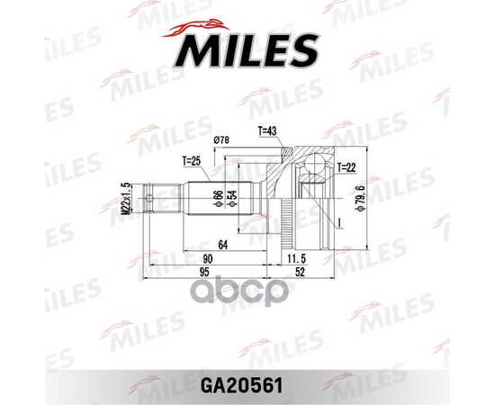 Купить ШРУС НАРУЖНЫЙ MITSUBISHI SPACE STAR 1/3 (GKN 304306) GA20561