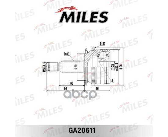 Купить ШРУС НАРУЖНЫЙ MITSUBISHI L200 IV 2.5DI-D-3.5 05- (С ABS) GA20611