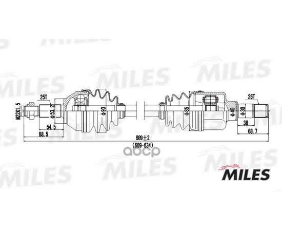 Купить ПРИВОД В СБОРЕ ЛЕВЫЙ FORD FOCUS 1.8-2.0 98-04 (GKN 304234) GC01053