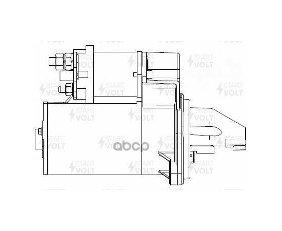 Купить СТАРТЕР ДЛЯ А/М ГАЗ/УАЗ С ДВ. ЗМЗ-402/УМЗ-421/4215/4216 (ТИП ISKRA) 1,4КВТ STARTVOLT LST 0304X