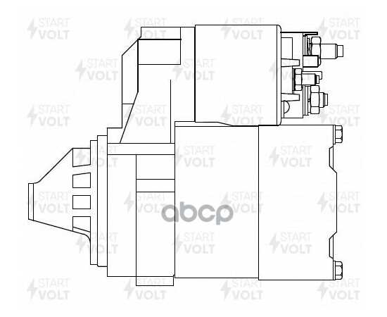 Купить СТАРТЕР ДЛЯ А/М NISSAN ALMERA N16 (00-)/PRIMERA P12 (02-) 1.5I/1.8I 0,7КВТ STARTVOLT LST 1414