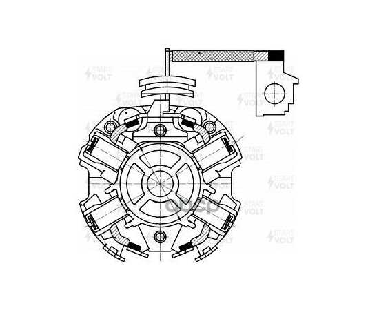 Купить УЗЕЛ ЩЕТОЧНЫЙ СТАРТЕРА ДЛЯ А/М VAG 80 (86-)/100 (86-) 2.0I STARTVOLT VBS 1803