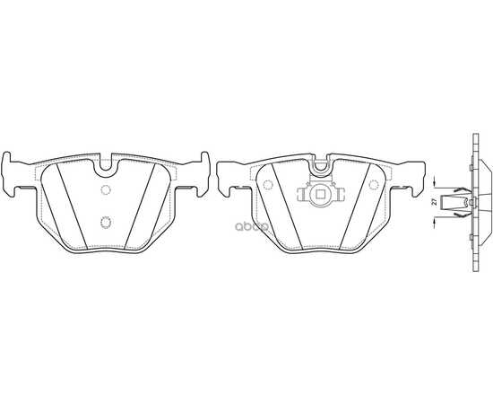 Купить КОЛОДКИ ТОРМОЗНЫЕ ЗАДНИЕ (BMW E90/E91/E60/E61/E70/E71) BP32093