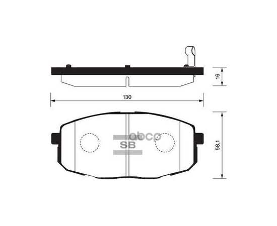 Купить КОЛОДКИ ТОРМОЗНЫЕ ПЕРЕДНИЕ SANGSIN BRAKE SP1162