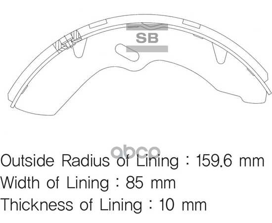 Купить КОЛОДКА БАРАБАННАЯ (1ШТ) HYUNDAI HD65/HD72/HD78 SANGSIN BRAKE SA014