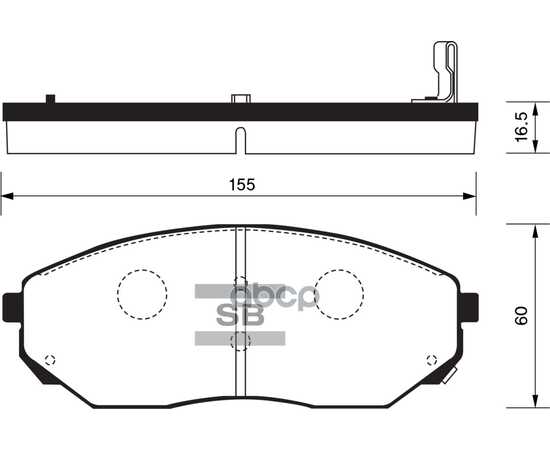 Купить КОЛОДКИ ТОРМОЗНЫЕ ПЕРЕДНИЕ SANGSIN BRAKE SP1153