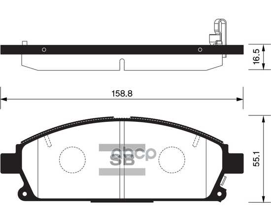 Купить КОЛОДКИ ТОРМОЗНЫЕ ПЕРЕДНИЕ SANGSIN BRAKE SP1365