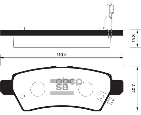 Купить КОЛОДКИ ТОРМОЗНЫЕ ЗАДНИЕ SANGSIN BRAKE SP1477