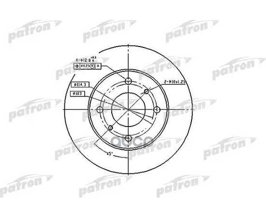 Купить ТОРМОЗНОЙ ДИСК PBD2591 (DF2591)