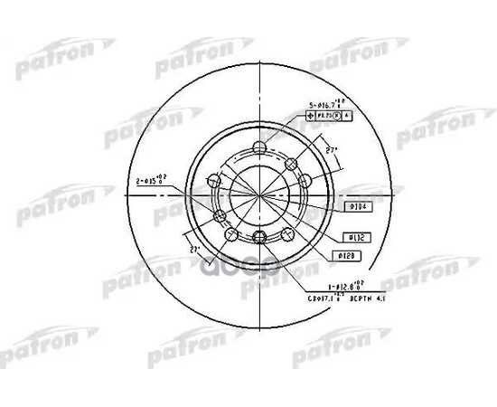 Купить ДИСК ТОРМОЗНОЙ ПЕРЕДН PBD4187