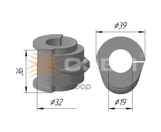 Купить КОМПЛЕКТ ПОДУШЕК СТАБИЛИЗАТОРА "СЭВИ-ЭКСПЕРТ" NISSAN ALMERA II , BLUEBIRD SYLPHY SEVI 2220-6040