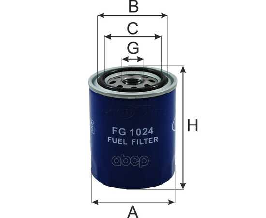 Купить ФИЛЬТР ТОПЛИВНЫЙ CATERPILLAR, DOOSAN, MITSUBISHI, JOHN DEERE GOODWILL FG 1024