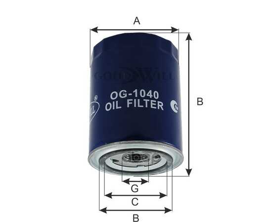 Купить ФИЛЬТР МАСЛЯНЫЙ CATERPILLAR-KOMATSU-RENAULT-VOLVO PENTA GOODWILL OG 1040