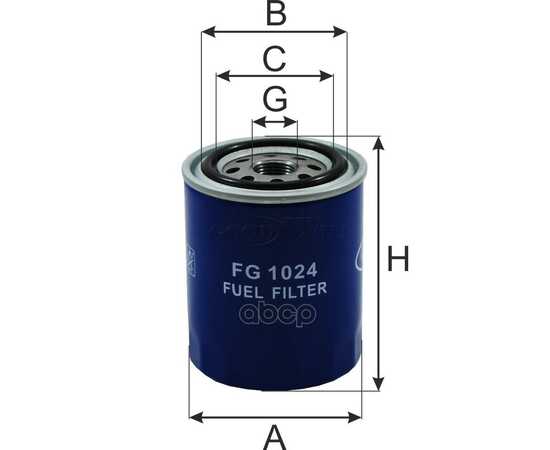 Купить ФИЛЬТР ТОПЛИВНЫЙ CATERPILLAR, DOOSAN, MITSUBISHI, JOHN DEERE GOODWILL FG 1024