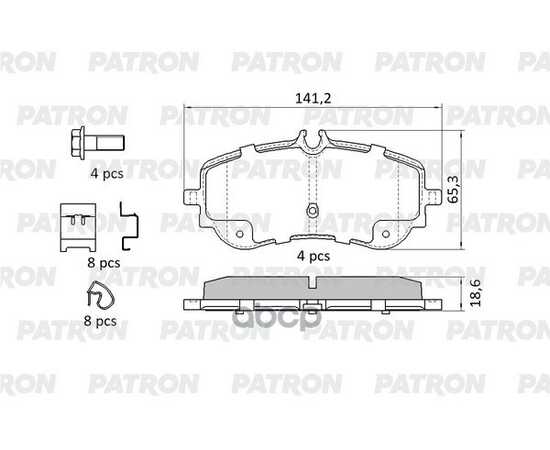 Купить КОЛОДКИ ТОРМОЗНЫЕ ДИСКОВЫЕ ЗАДН VW CRAFTER 2016- PBP244