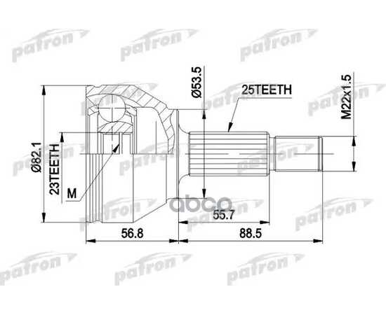 Купить ШРУС PCV1354 (303332)