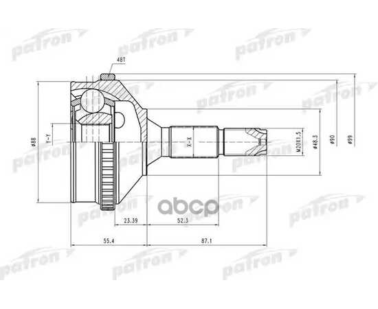 Купить ШРУС НАРУЖН К-КТ PCV2056