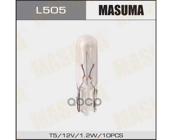 Купить ЛАМПА 12V T5 1,2W MASUMA 1 ШТ. КАРТОН L505