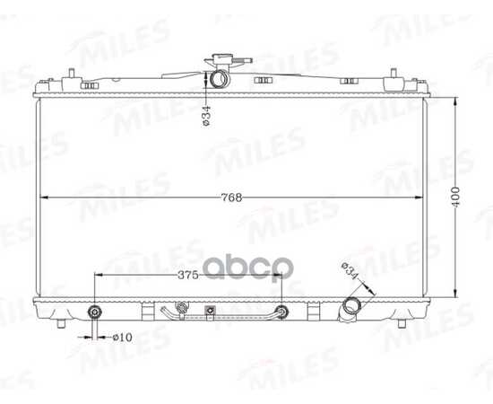 Купить РАДИАТОР (ПАЯНЫЙ) TOYOTA CAMRY 2.5 A/T 11-16 (NISSENS 646906) ACRB533