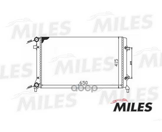 Купить РАДИАТОР (МЕХАНИЧЕСКАЯ СБОРКА) VAG A3 1.4-2.5/2.0D 03-) (NISSENS 65277) ACRM017