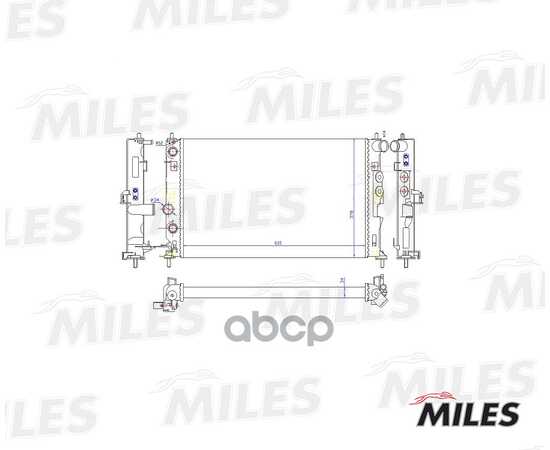 Купить РАДИАТОР (МЕХАНИЧЕСКАЯ СБОРКА) OPEL VECTRA B 1.6-2.2/2.0TD/2.2TD A/T 95-03) (NISSENS 630771) ACRM070