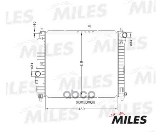 Купить РАДИАТОР (МЕХАНИЧЕСКАЯ СБОРКА) CHEVROLET AVEO 1.2/1.4 M/T 05-) (NISSENS 61636) ACRM023