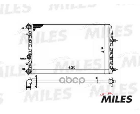 Купить РАДИАТОР (МЕХАНИЧЕСКАЯ СБОРКА) VAG POLO / FABIA 1.2-2.0/1.4TD/1.9TD 99-09) (NISSENS 652711) ACRM042