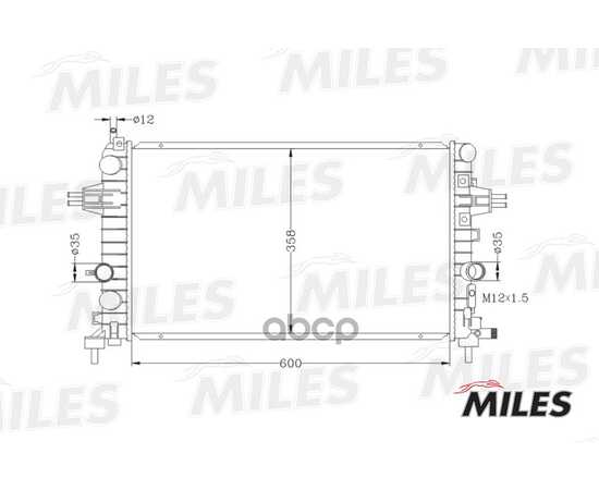 Купить РАДИАТОР (МЕХАНИЧЕСКАЯ СБОРКА) OPEL ASTRA H 1.6/1.8 04-) (NISSENS 63028A) ACRM031