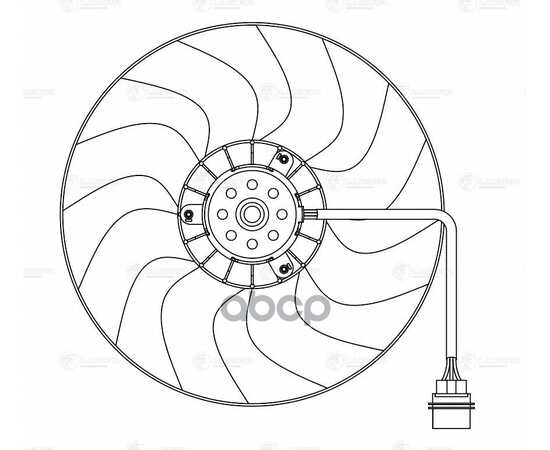 Купить Э/ВЕНТИЛЯТОР ОХЛ. ДЛЯ А/М SKODA FABIA II (07-) (БЕЗ КОЖУХА) (ТИП GATE) LUZAR LFC 1805