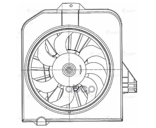 Купить Э/ВЕНТИЛЯТОР КОНДИЦ. С КОЖУХОМ ДЛЯ А/М DODGE CARAVAN/CHRYSLER VOYAGER (01-) (ЛЕВ.) (LFAC 0348)